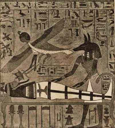 Anubis and Bai Prepare Mummy