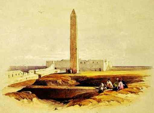 the obelisk at Alexandria