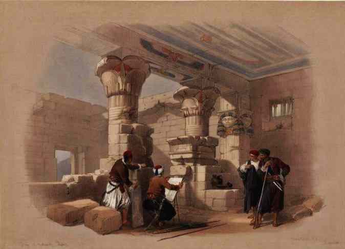 David Roberts sketching at Medeeneh