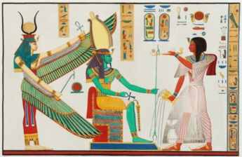 Ancient Egyptian art from the tomb of Rameses III.