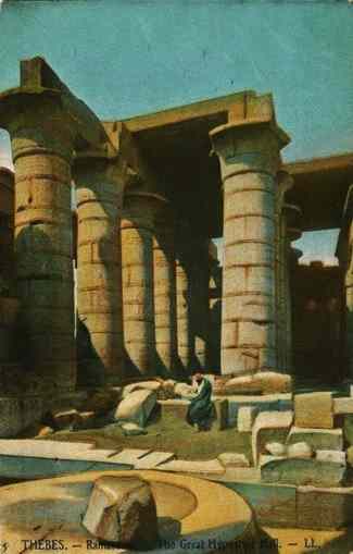 The Ramsseum from a 19th century postcard
