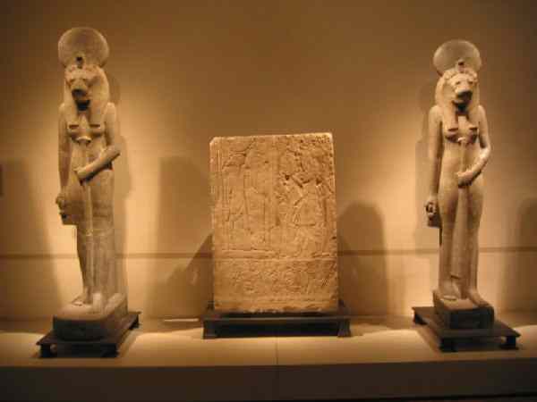 The lion headed goddess Sekhmet.