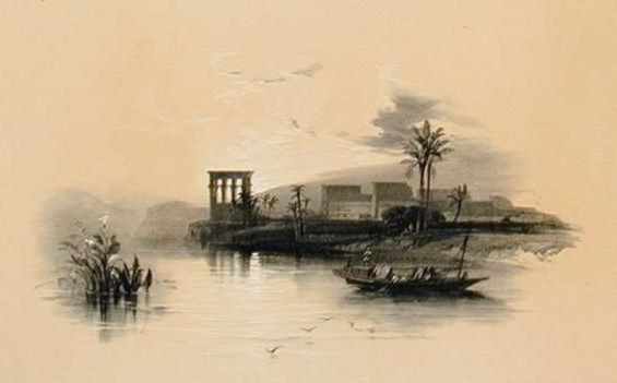 The Isle of Philae at sunset