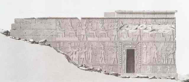 the walls of the temple at Dendur have rows of beautiful carvings.