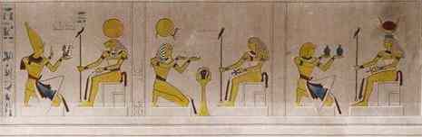 the temple at Seboua was decorated with a series of images of the pharaoh making offerings to various gods.